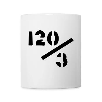 40 années - 120/3 - Mug blanc - blanc - Devant