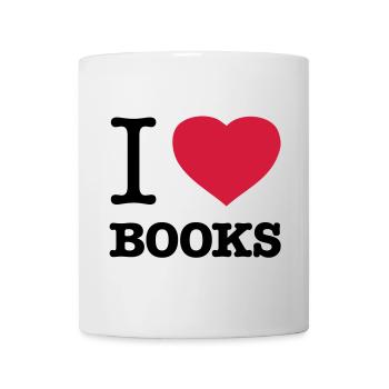 I LOVE BOOKS Books Bookworm Bookworm Bookworm - Mug - white - Front