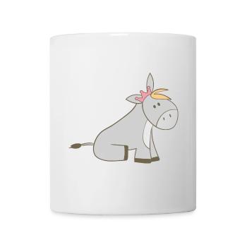 Königlicher Esel mit Krone - Tasse - Weiß - Vorne