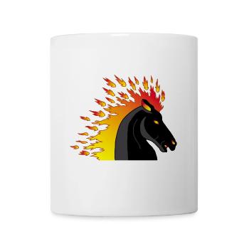 Fire horse - Mug - white - Front