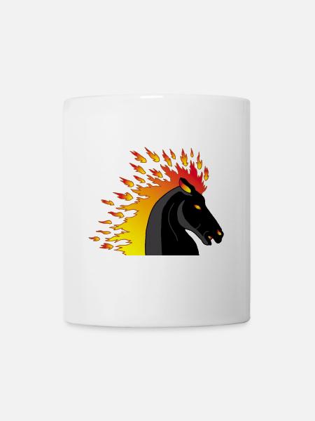 Feuerpferd - Tasse - Weiß
