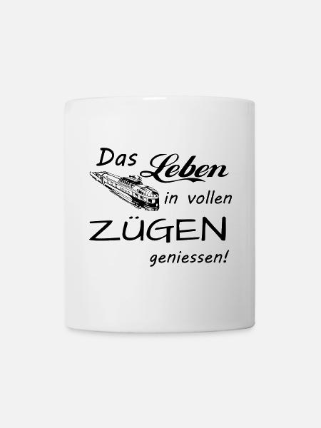 Das Leben geniessen - Tasse - Weiß