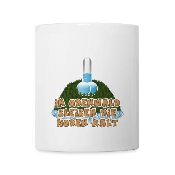Im Odenwald bleiben die Hoden kalt - Tasse - Weiß - Vorne
