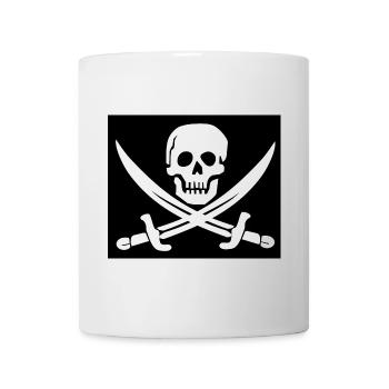 Crâne et épées Pirate Emblem - Mug blanc - blanc - Devant