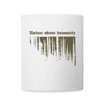 Nature above humanity (gold) - Tasse - Weiß - Vorne