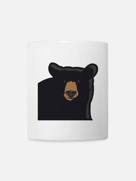 Schwarzbär Grizzly Grizzlybär Bär Geschenkidee - Tasse - Weiß