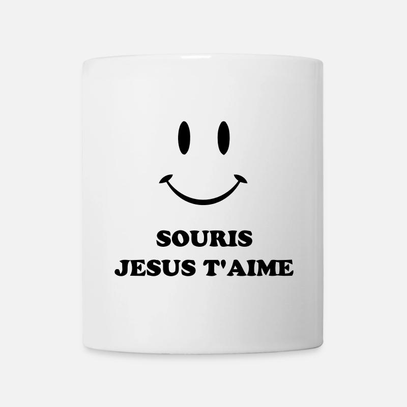 souris jesus t'aime - Mug blanc - blanc