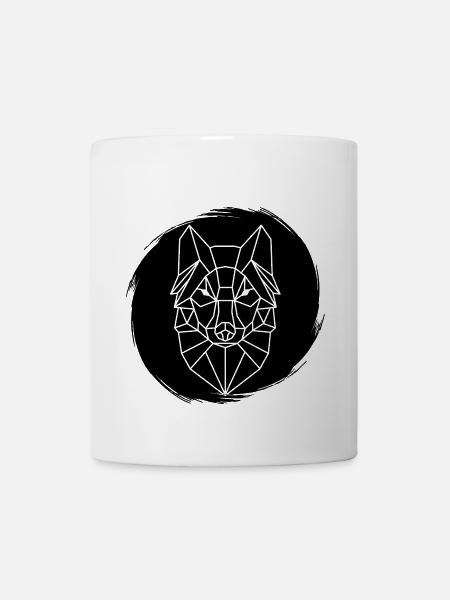 Wolf grunge - Mug - white