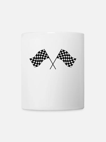 Chequered flag - Mug - white
