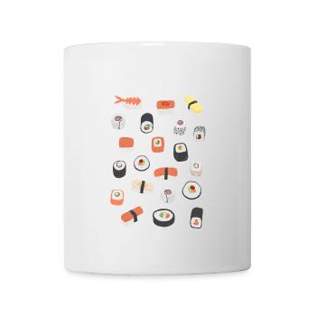 Sushi roll maki nigiri Japanese food art - Mug - white - Front
