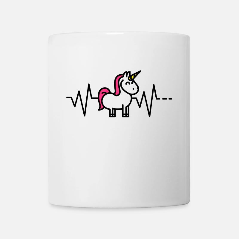 Battement de coeur Licorne - Mug blanc - blanc