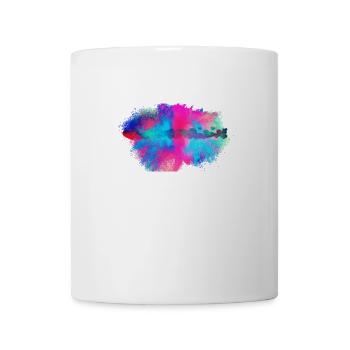 Herz farbenfroh - Tasse - Weiß - Vorne