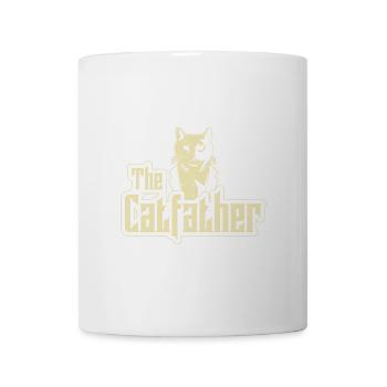 Catfather Katzen Dad Maine Coon Geschenkidee - Tasse - Weiß - Vorne