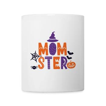 MOMster Halloween - Tasse - Weiß - Vorne