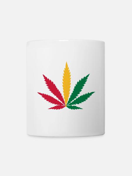 Rasta Hippie Weed - Tasse - Weiß