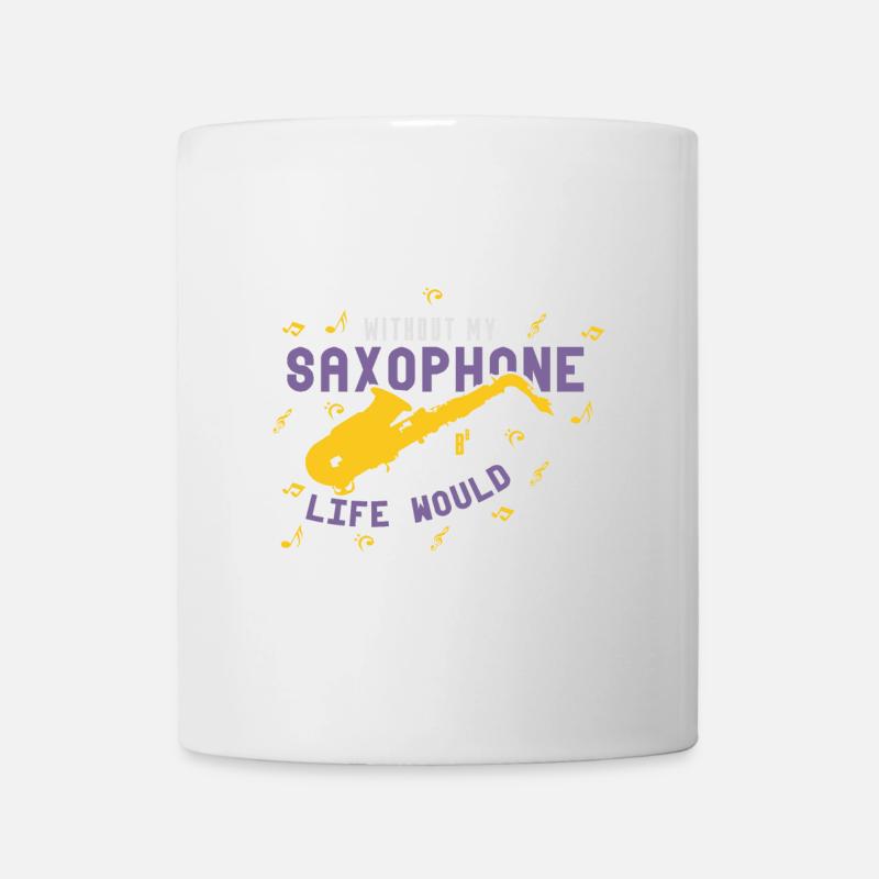 saxophone - Mug blanc - blanc