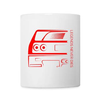Legends Never Die – Retro Car Outline - Tasse - Weiß - Vorne