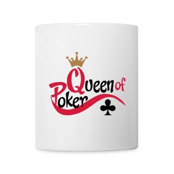 poker queen - Mug blanc - blanc - Devant