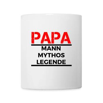 Papa, homme, mythe, légende - Mug blanc - blanc - Devant