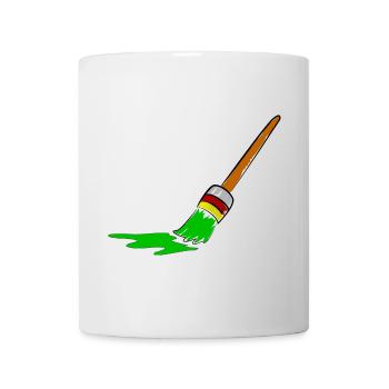Urban Graffiti Brush Design - Mug - white - Front