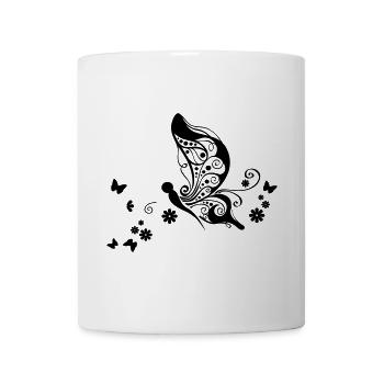 Schmetterling - Tasse - Weiß - Vorne