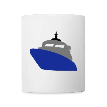 schiff - Tasse - Weiß - Vorne