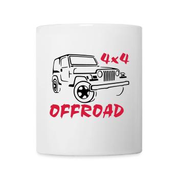 T-shirt Jeep 4x4 Offroad - Mug blanc - blanc - Devant