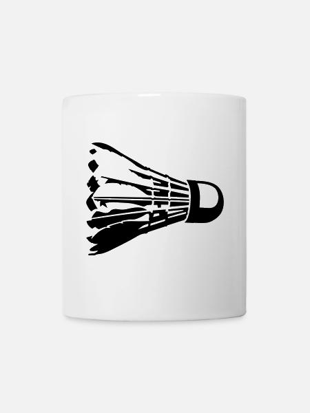 badminton - Mug blanc - blanc