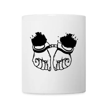 Hands and handcuffs - Mug - white - Front