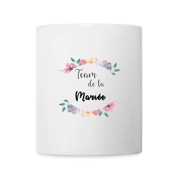 Aquarell Blumenbraut Team - Tasse - Weiß - Vorne