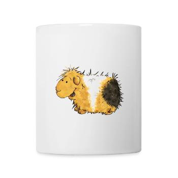 Monstre de concombre drôle je bande dessinée cochon d'inde - Mug blanc - blanc - Devant