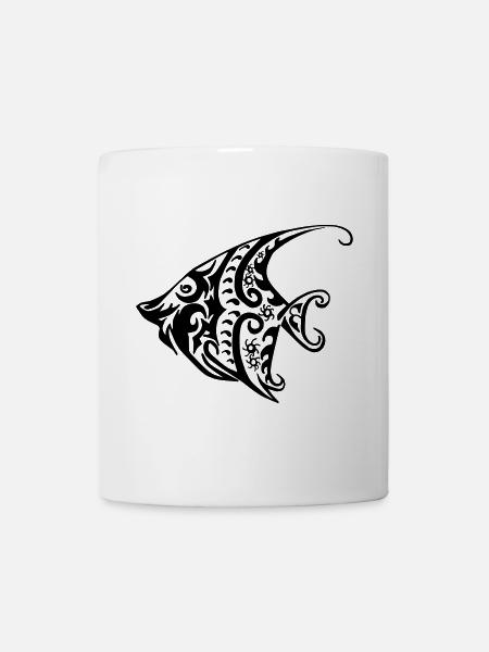 Fisch Tribal - Tasse - Weiß