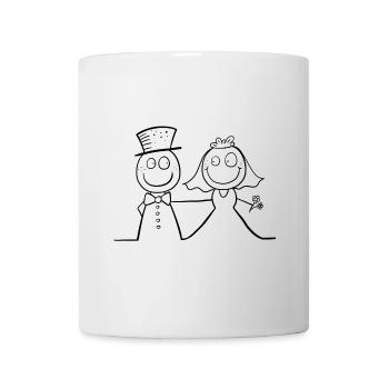 Funny wedding bridal couple - Mug - white - Front