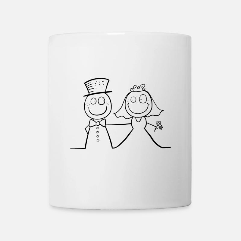 Couple de mariage drôle - Mug blanc - blanc