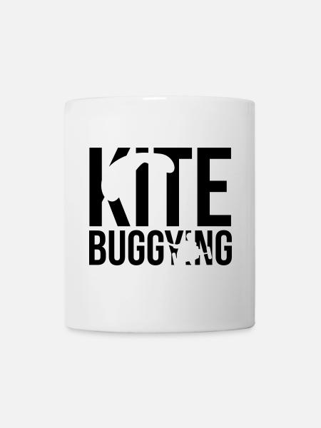 kitebuggying - Tasse - Weiß