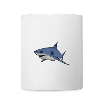 white shark - Tasse - Weiß - Vorne