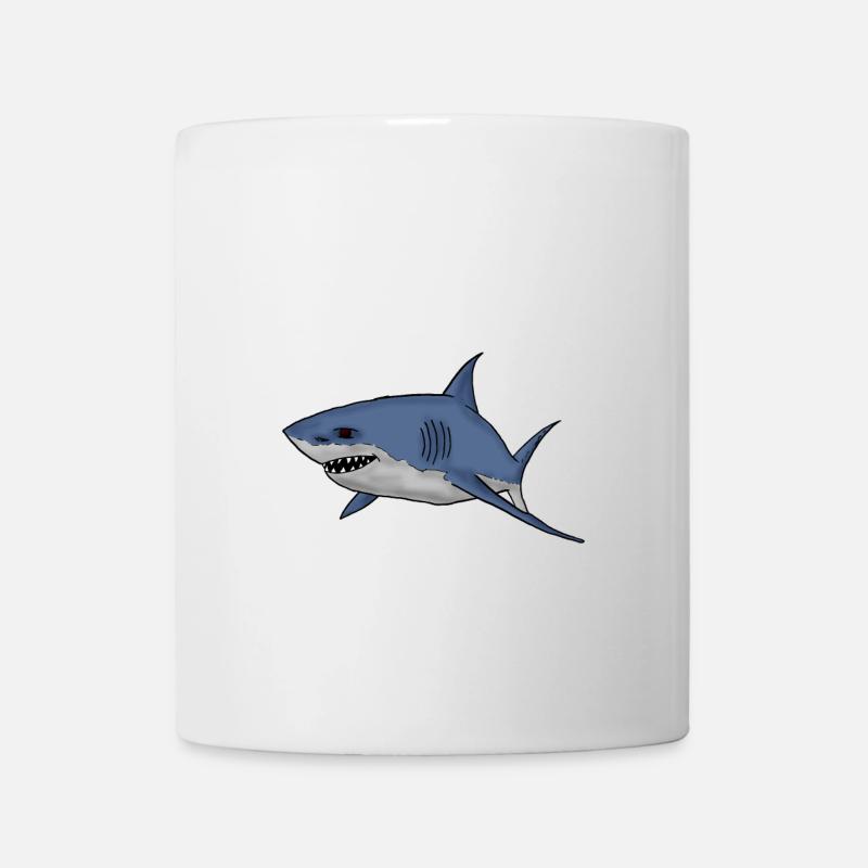 white shark - Tasse - Weiß