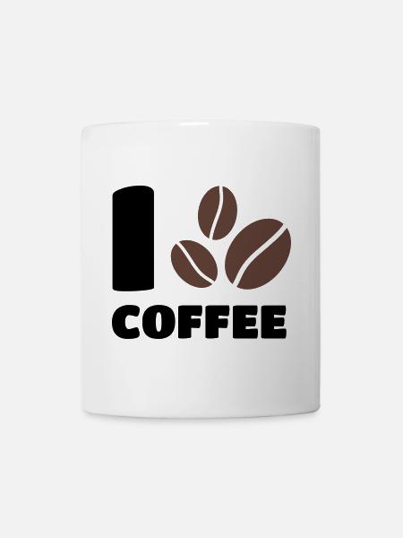 I love Coffee j'aime le café - Mug blanc - blanc