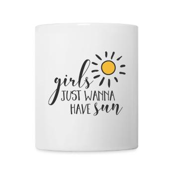 Girl Power Design Inspirierende Sonne - Tasse - Weiß - Vorne