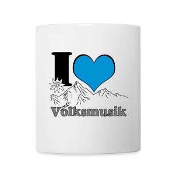 Volksmusik , Volksfest , Fun Shirt , Bayern (25) - Tasse - Weiß - Vorne