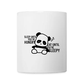 Gib deine Träume nicht auf, schlafe weiter Panda - Tasse - Weiß - Vorne