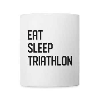Manger. Dormir. Triathlon. - Mug blanc - blanc - Devant