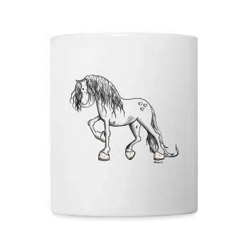 Mignon Cheval Blanc - Mug blanc - blanc - Devant