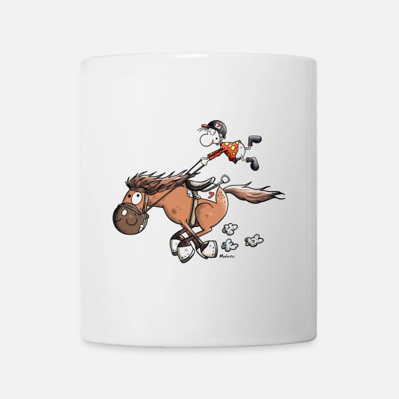 Cheval De Course Rapide - Mug blanc - blanc