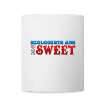 les biologistes sont gentils - Mug blanc - blanc - Devant