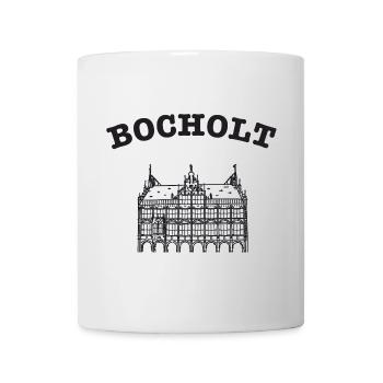 Style de ligne de l’hôtel de ville de Bocholt, dessin à la main - Mug blanc - blanc - Devant