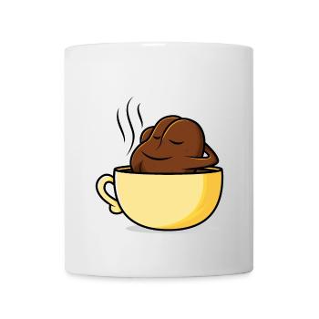 Coffee in a cup or coffee cup? - Mug - white - Front
