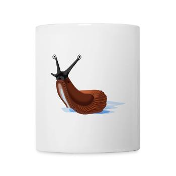 Nacktschnecke - Tasse - Weiß - Vorne
