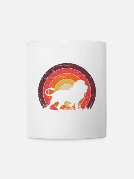 Ein Löwe - Tasse - Weiß
