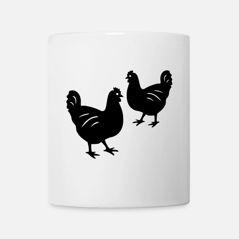Hühner - Tasse - Weiß